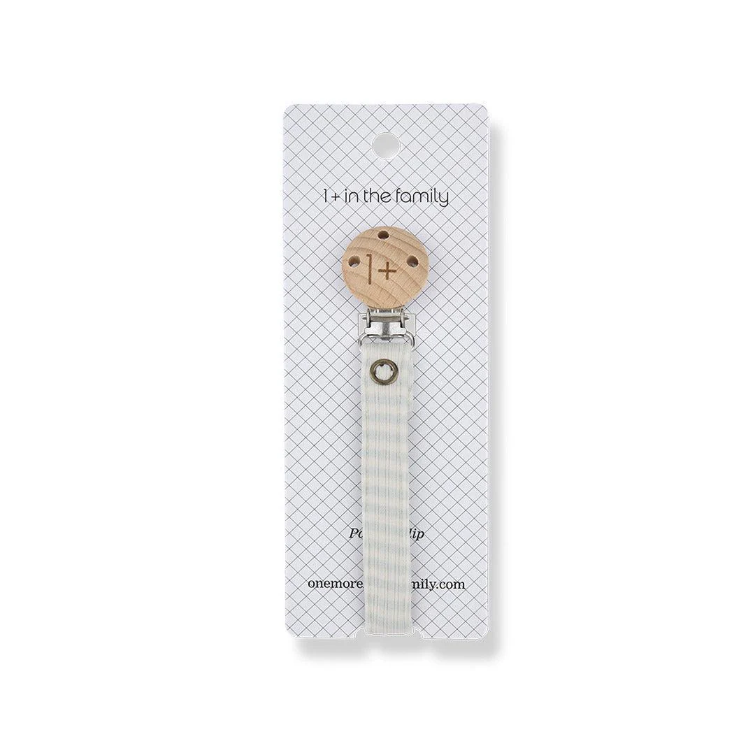 1+ in the family Aina Pacifier Clip - Pale Aqua