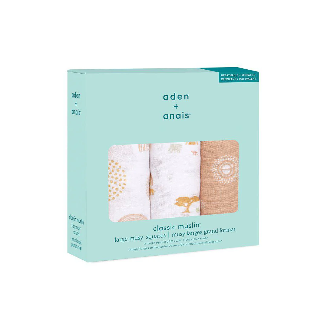 aden + anais Muslin Squares - Keep Rising - 3 Pack - Image 3
