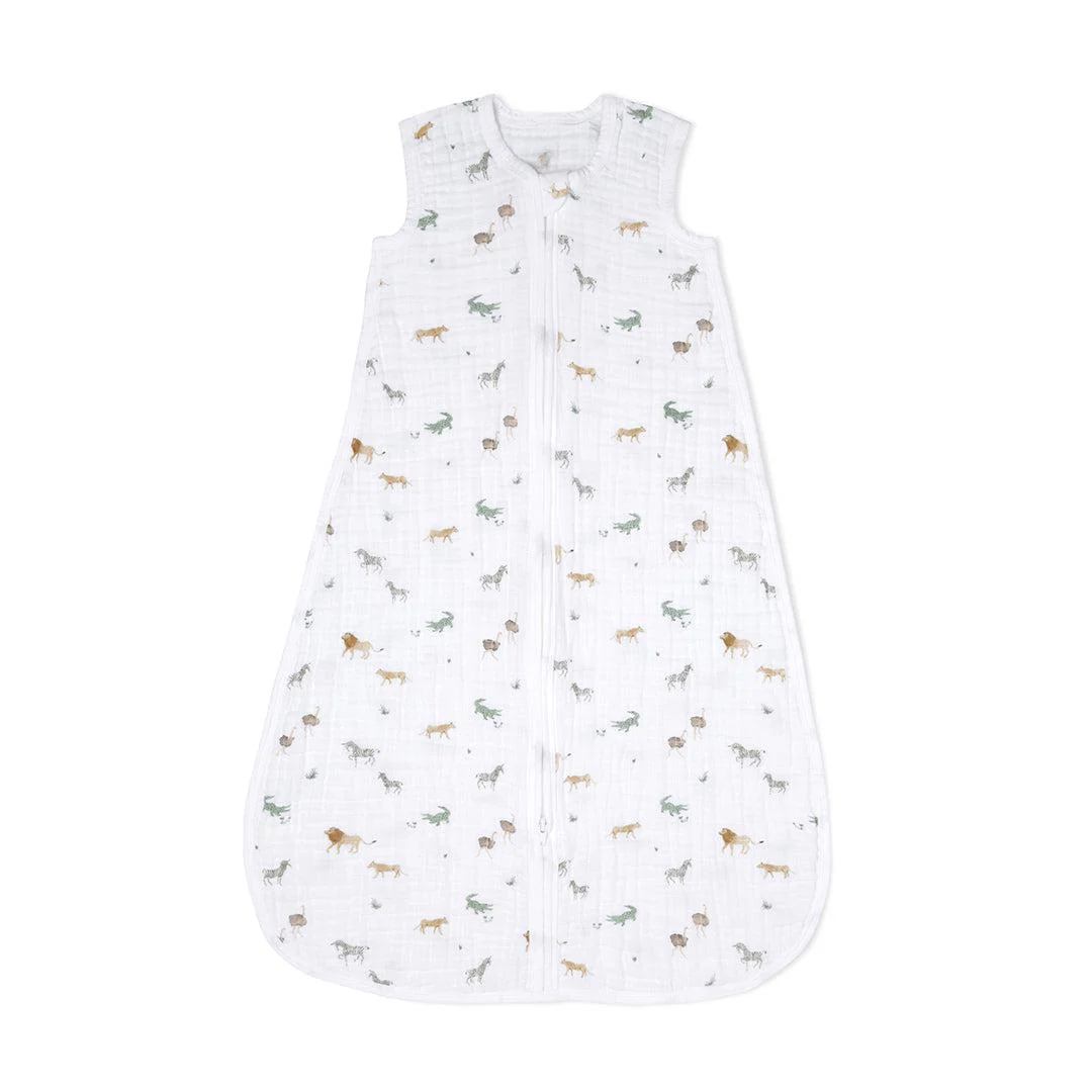 aden + anais Organic Cotton Muslin Light Sleeping Bag 1.0 Tog - Safari Dreams