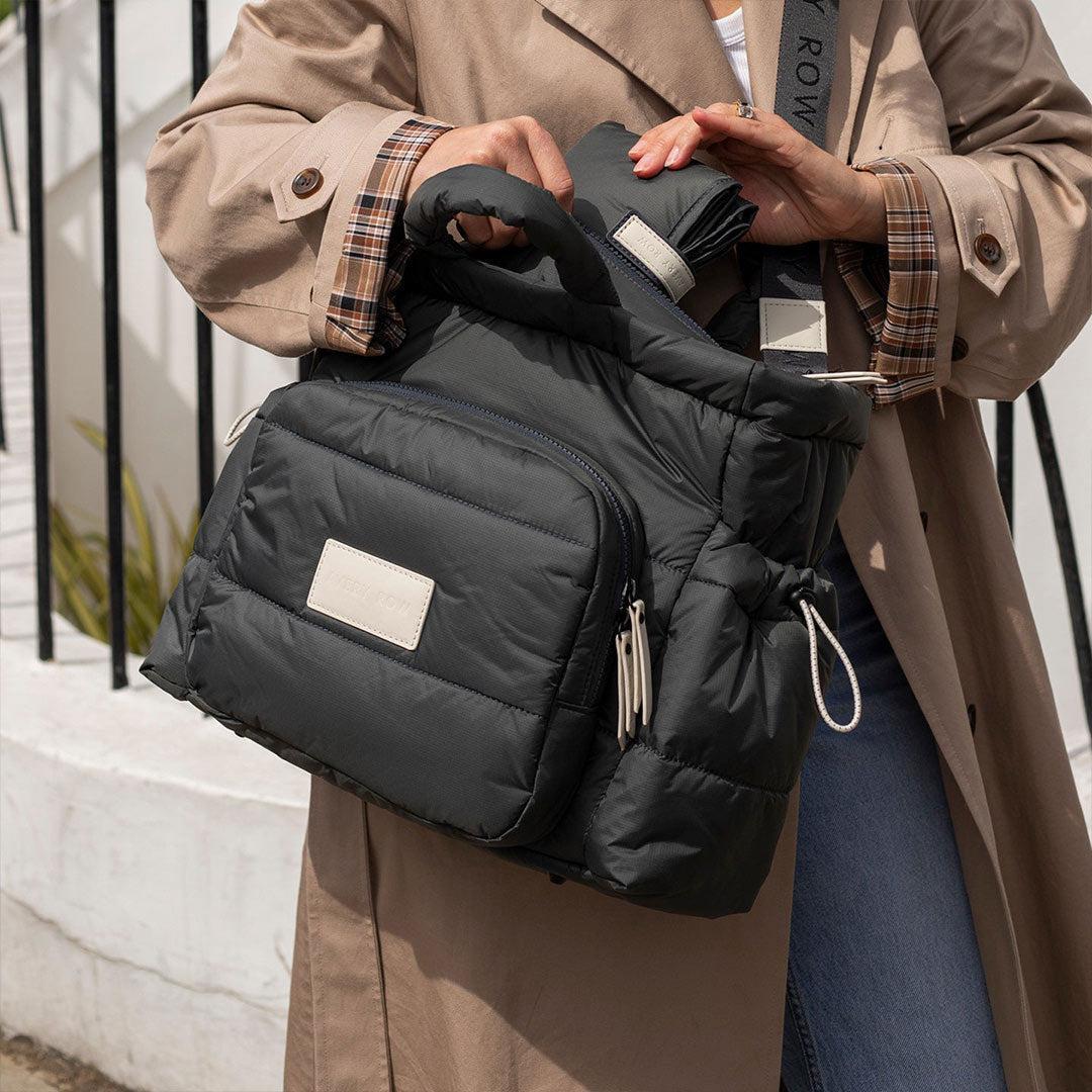 Avery Row Changing Tote Bag - Soft Black - Image 5