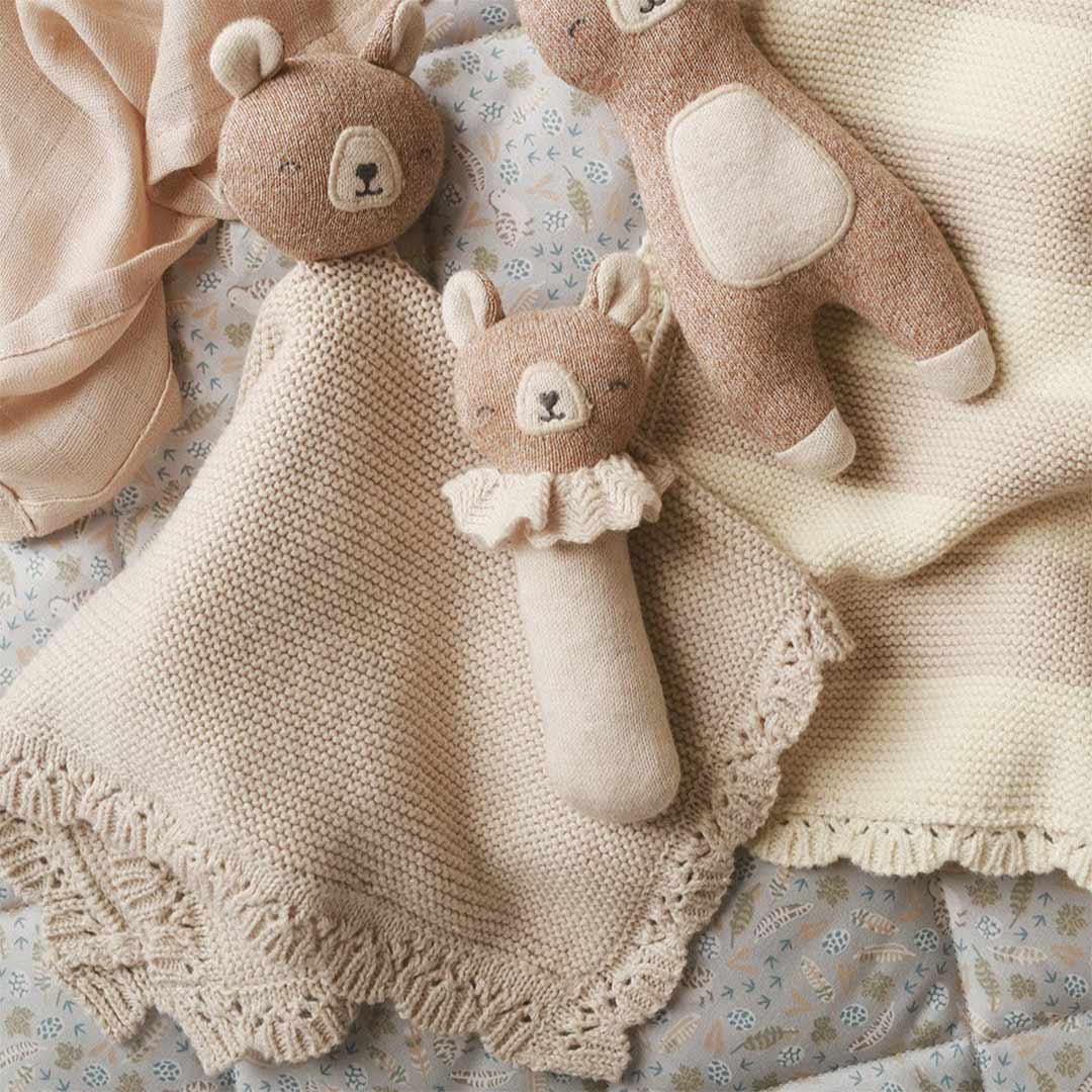 Avery Row Cuddle Cloth - Brown Bear - Image 3