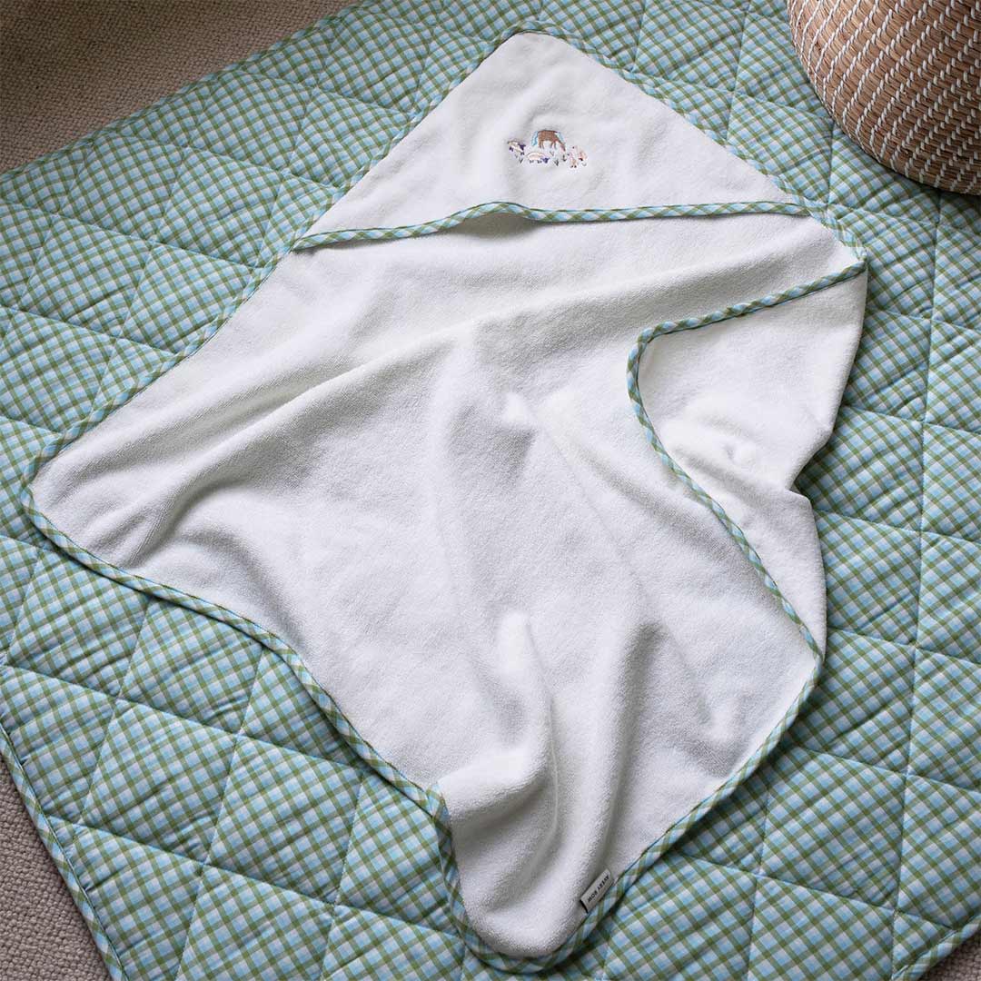 Avery Row Hooded Baby Towel - Little Farm - Image 2