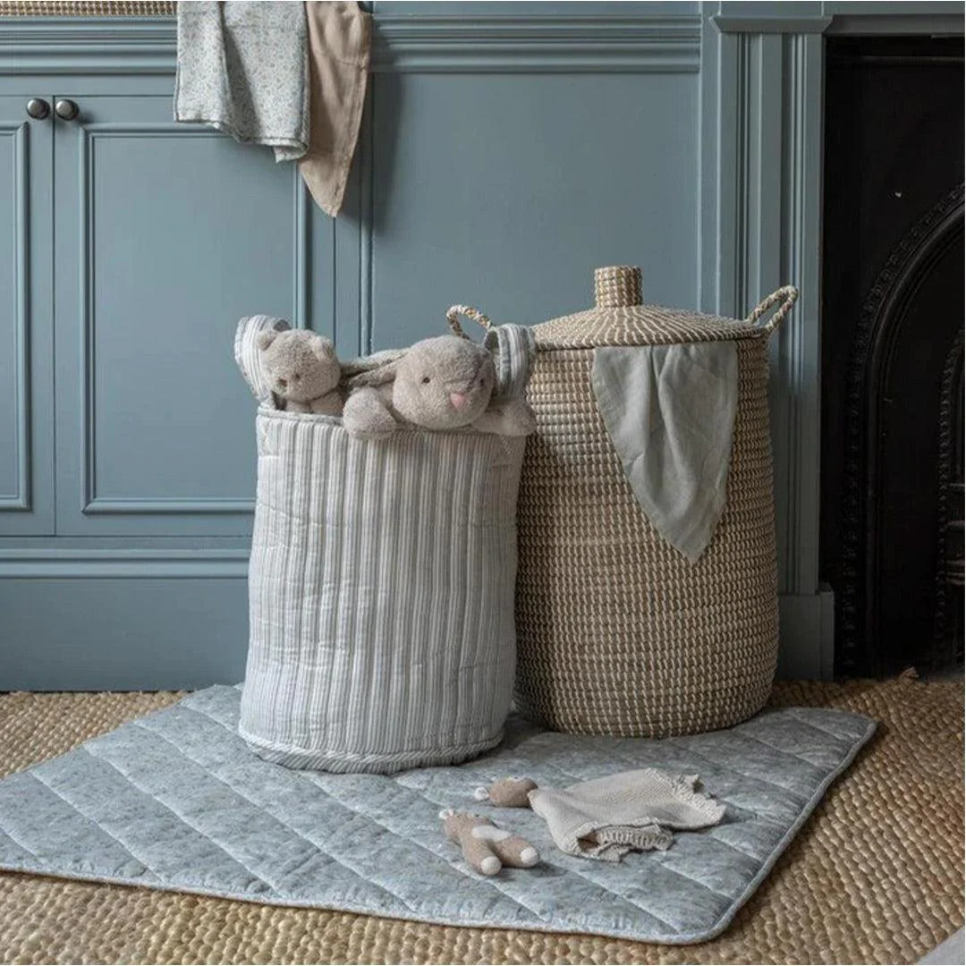 Avery Row Large Quilted Storage Basket - Nature Trail - Image 3