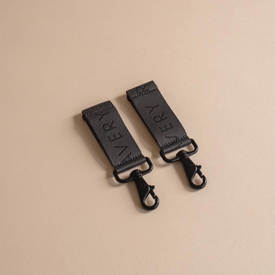 Avery Row Logo Pram Bag Clips - Soft Black - Image 3
