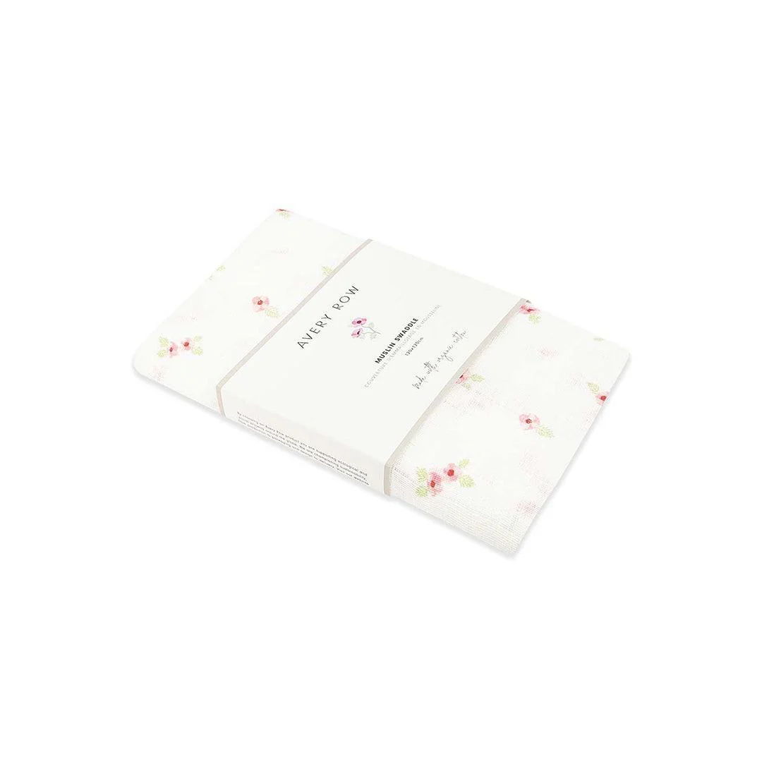 Avery Row Muslin Swaddle - Anemone - Image 4