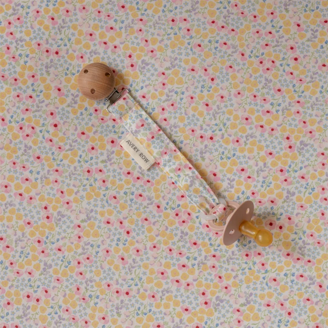 Avery Row Pacifier Holder - Wildflower Garden - Image 3