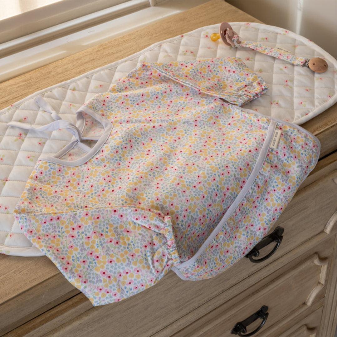 Avery Row Sleeved Bib - Wildflower Garden - Image 2