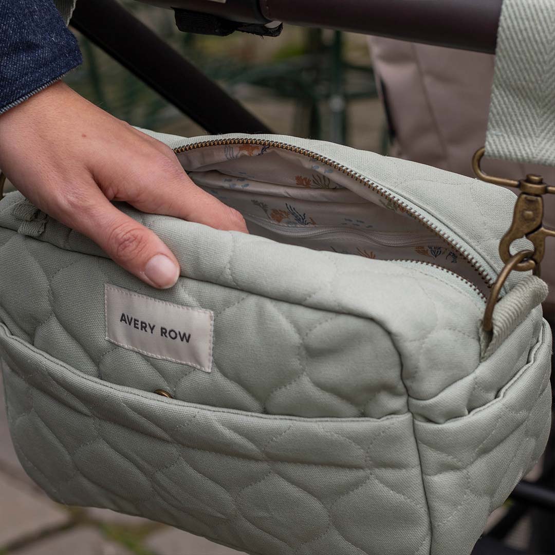 Avery Row Stroller Organiser Bag - Sage - Image 6