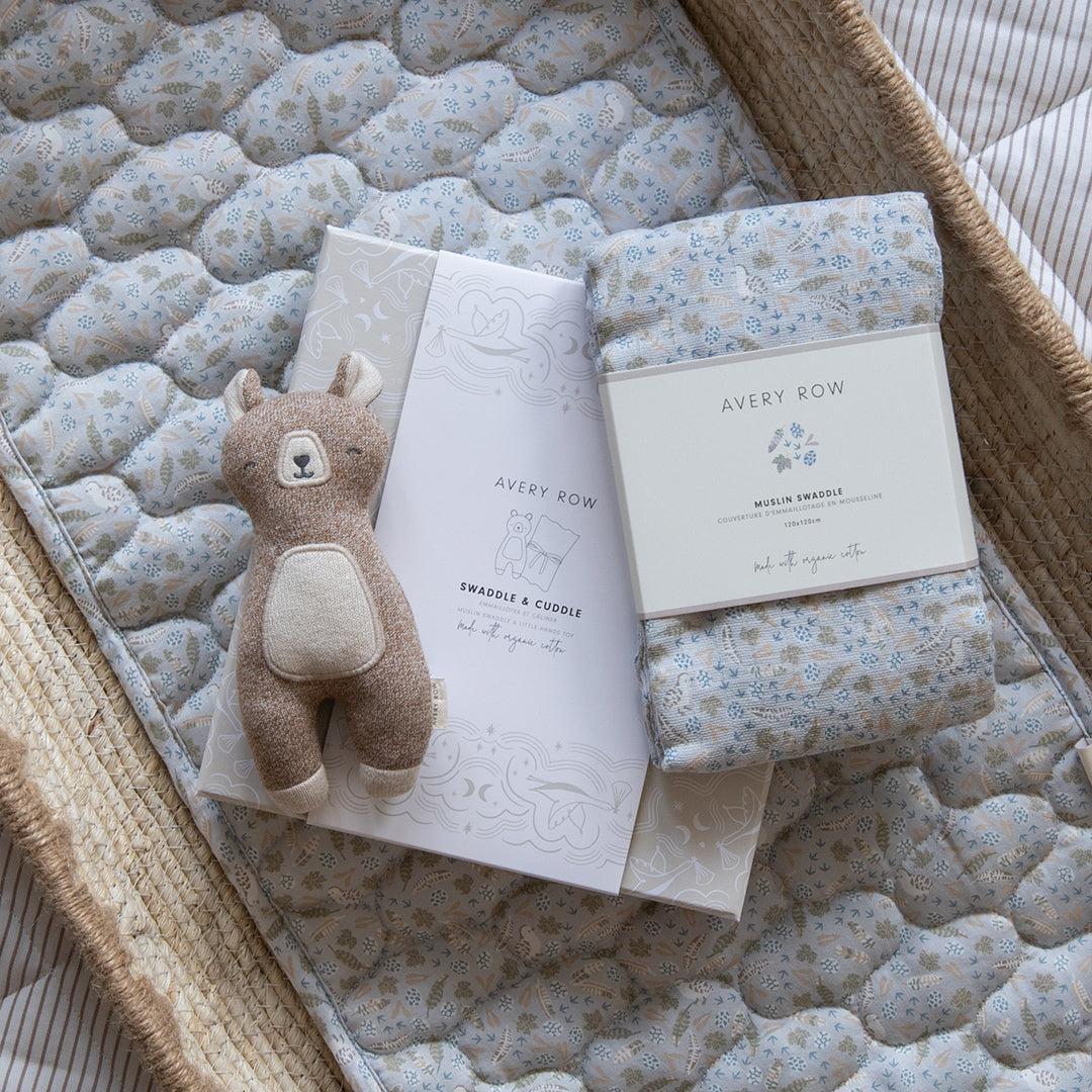 Avery Row Swaddle & Cuddle Gift Set - Nature Trail - Image 4