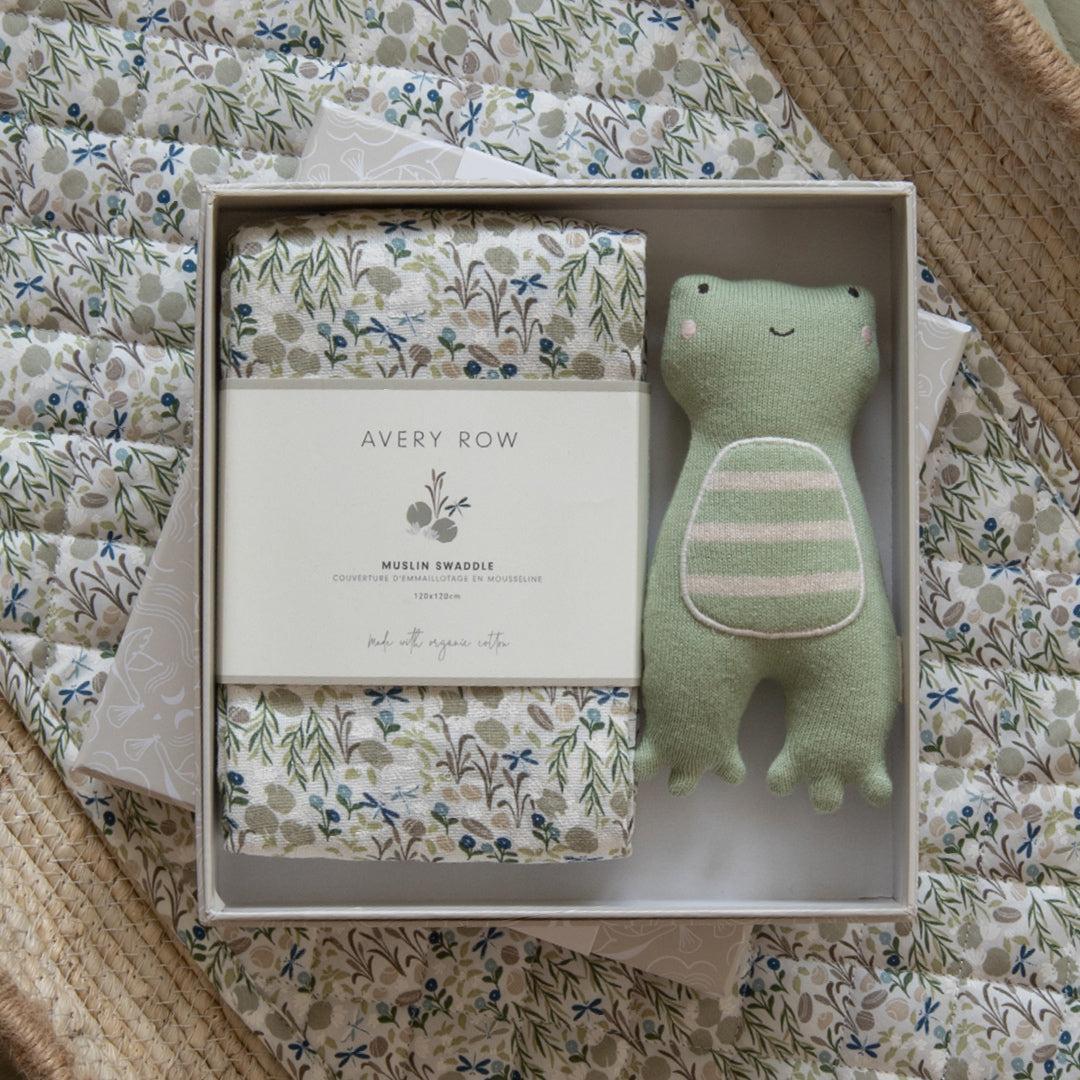 Avery Row Swaddle & Cuddle Gift Set - Riverbank - Image 2