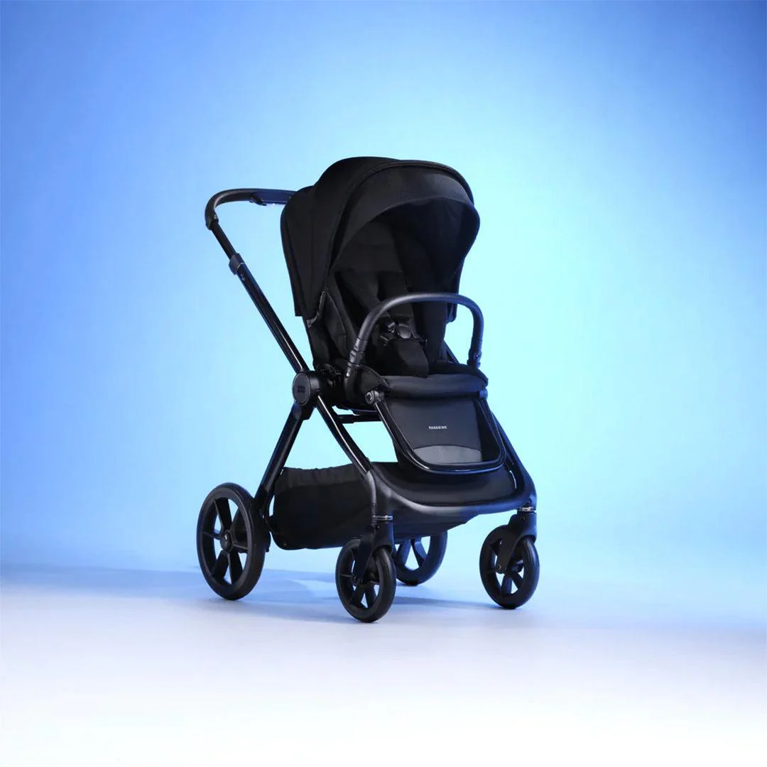 Bababing Raffi MKII Pushchair & Carrycot - Satin Black - Image 2