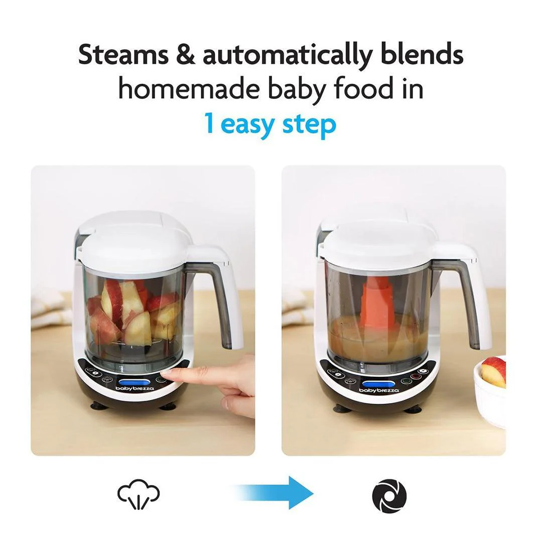 Baby Brezza Food Maker Deluxe - Black & White - Image 3