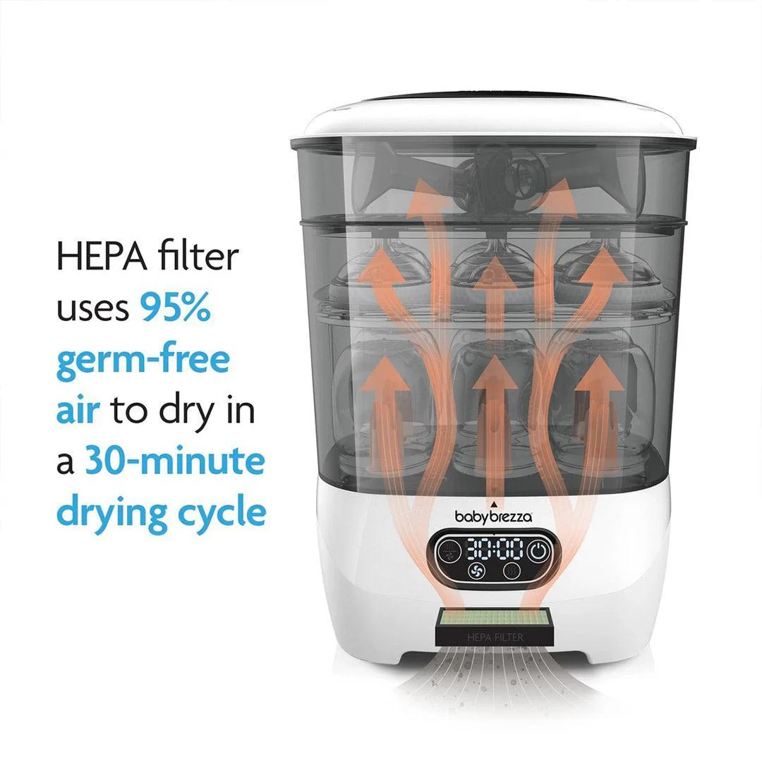 Baby Brezza Steriliser Dryer Advanced - Black & White - Image 5