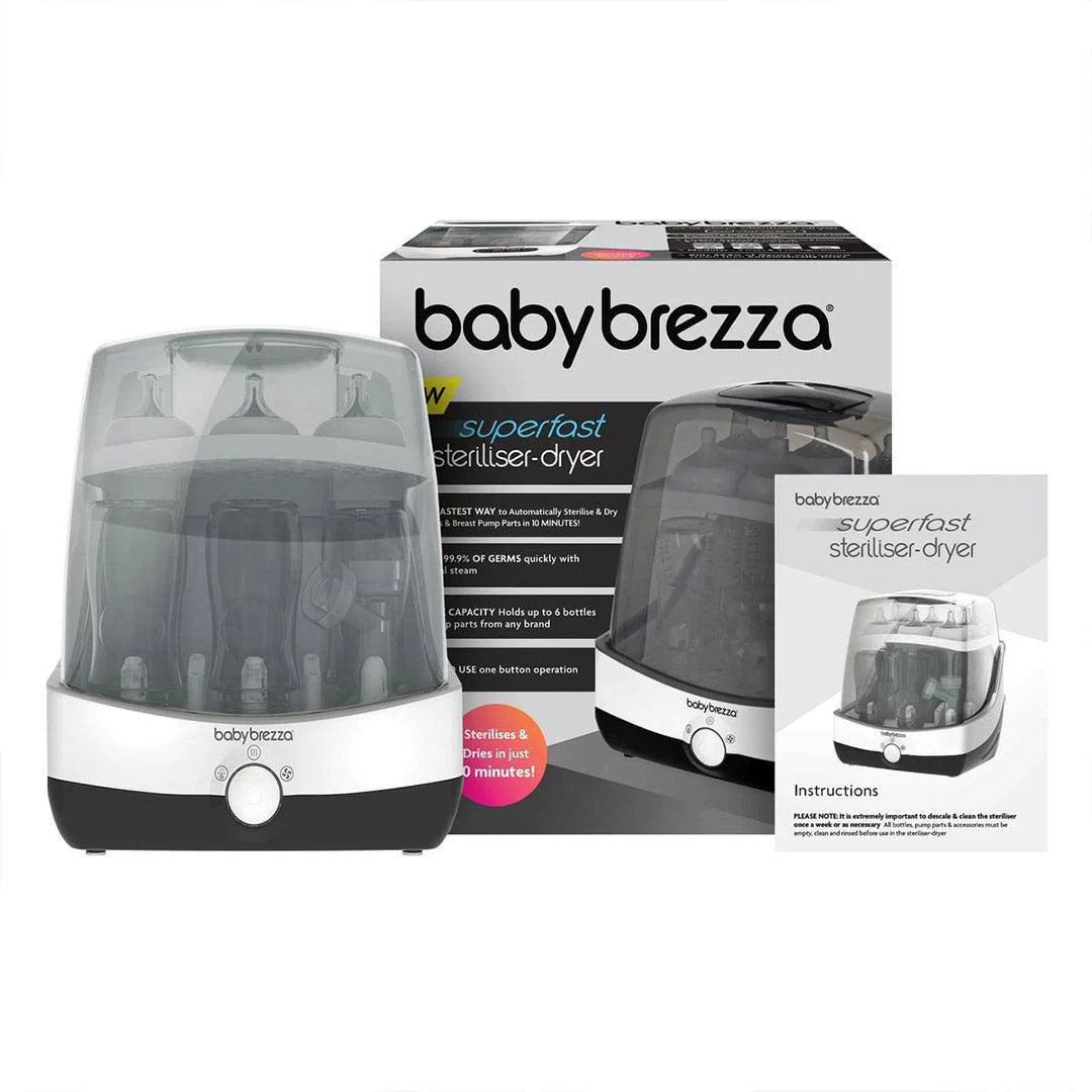 Baby Brezza Superfast Steriliser Dryer - Black & White - Image 12