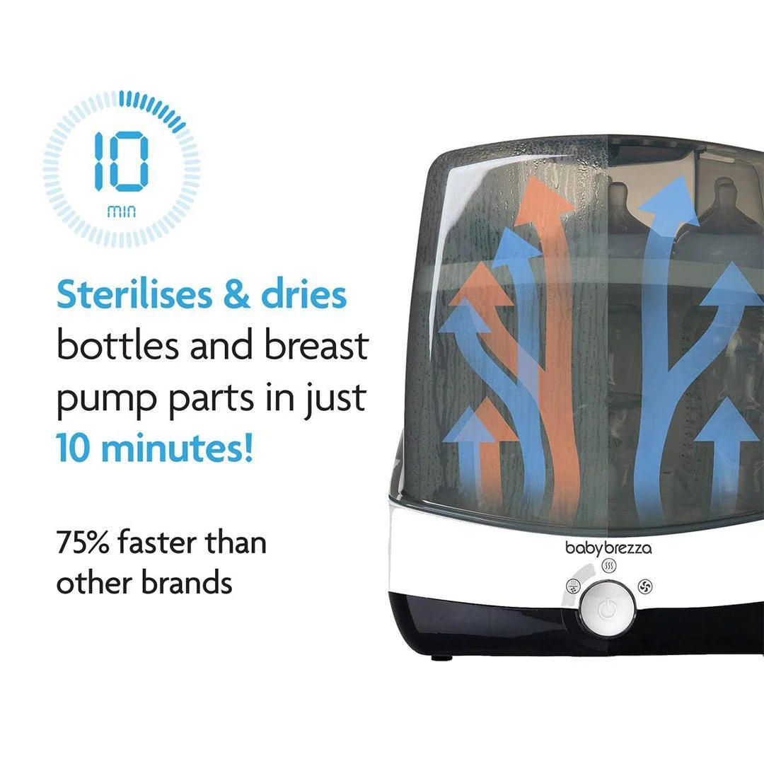 Baby Brezza Superfast Steriliser Dryer - Black & White - Image 3