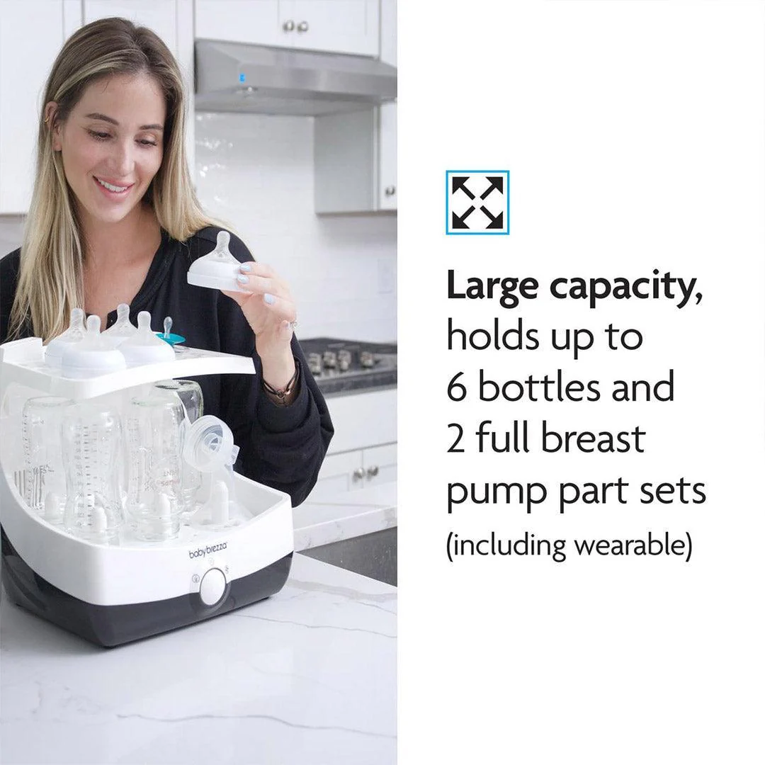 Baby Brezza Superfast Steriliser Dryer - Black & White - Image 5