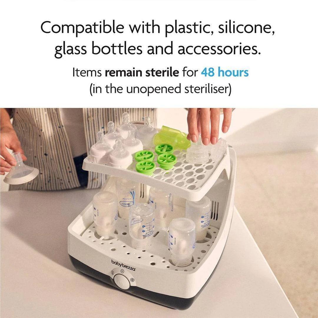 Baby Brezza Superfast Steriliser Dryer - Black & White - Image 7