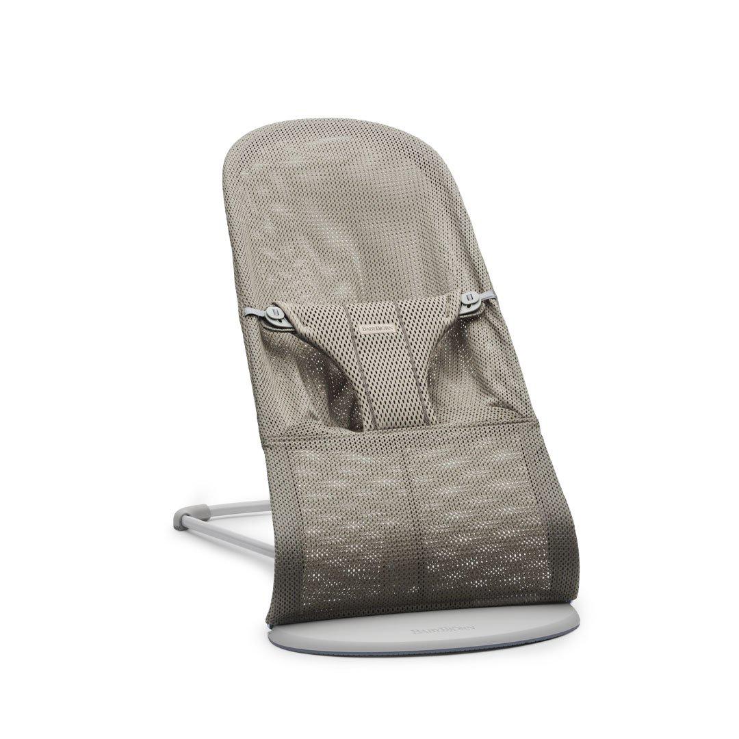 BabyBjörn Baby Bouncer Bliss + Toy - Googly Eyes Pastel - Grey Beige - Mesh - Image 7