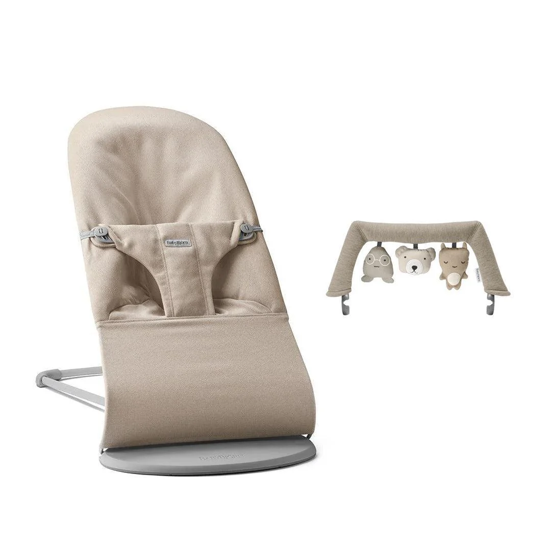 BabyBjorn Bouncer Bliss Woven Melange - Light Beige - Image 10