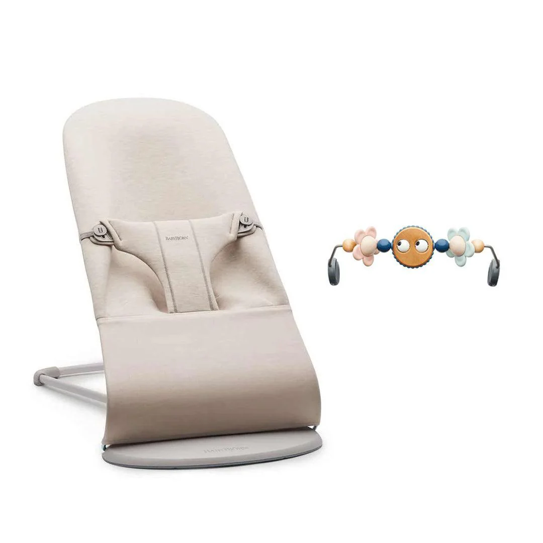 BabyBjorn Bouncer Bliss - 3D Jersey - Light Beige - Image 9