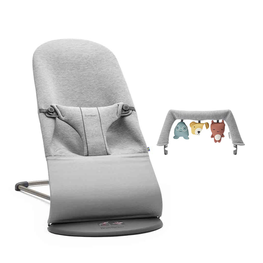 BabyBjorn Bouncer Bliss - 3D Jersey - Light Grey - Image 3