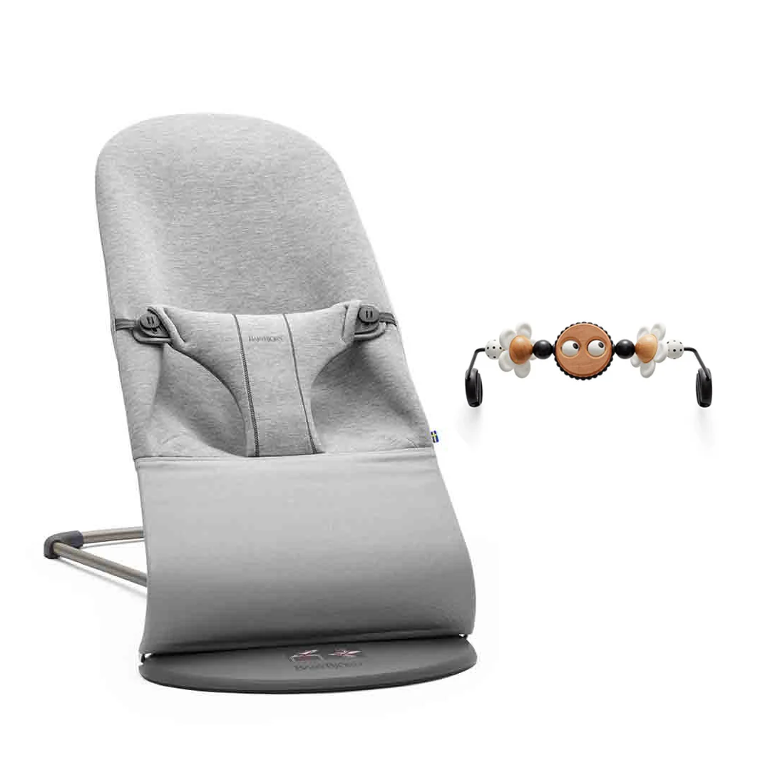 BabyBjorn Bouncer Bliss - 3D Jersey - Light Grey - Image 5