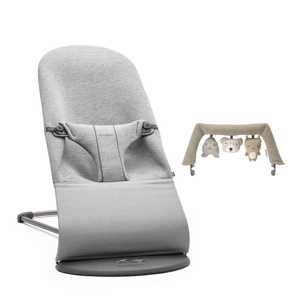 BabyBjorn Bouncer Bliss - 3D Jersey - Light Grey - Image 7