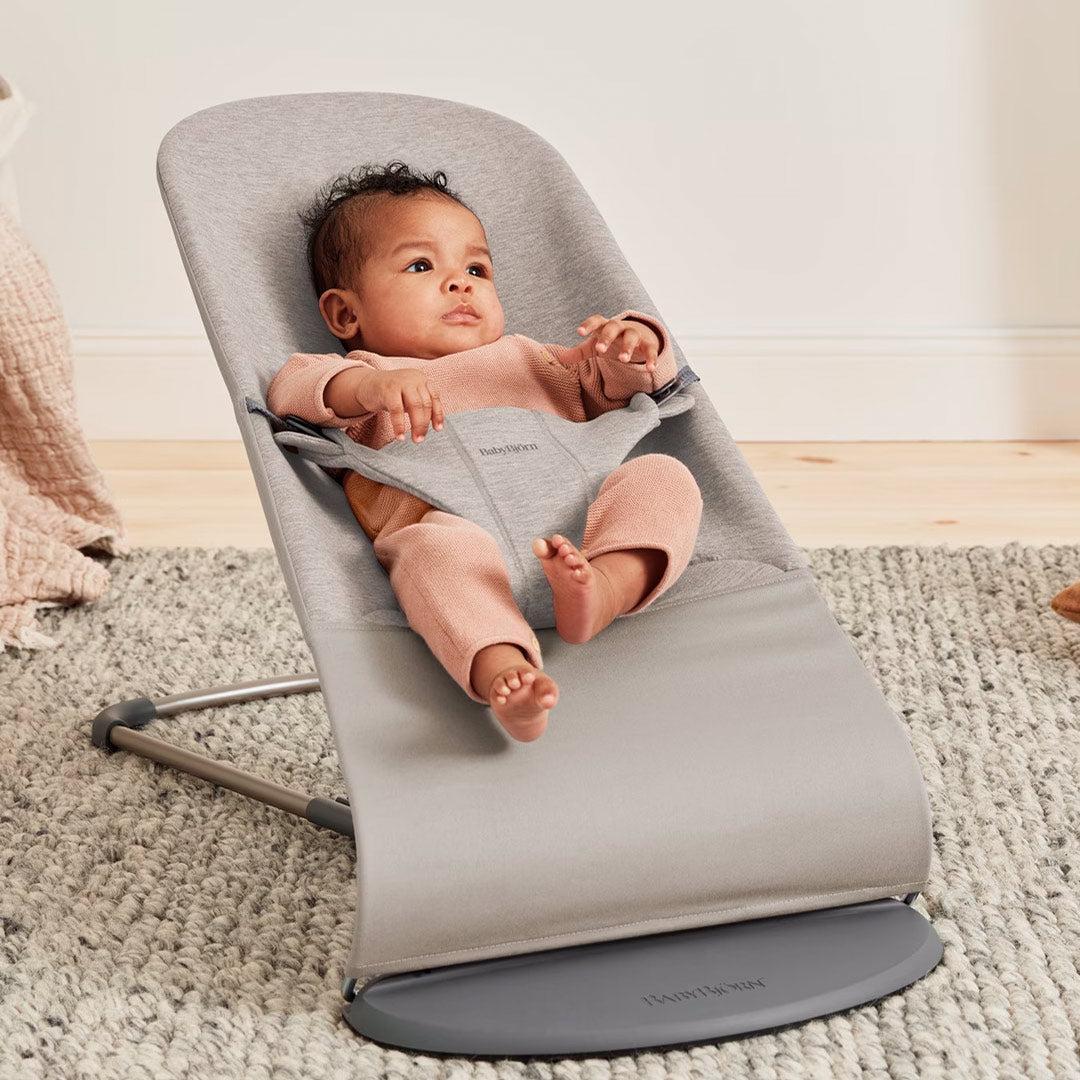 BabyBjorn Bouncer Bliss - 3D Jersey - Sand Grey - Image 10