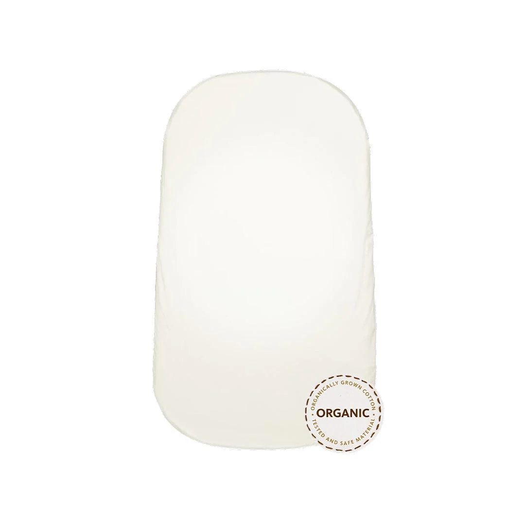 BabyBjörn Fitted Sheet for Cradle - White