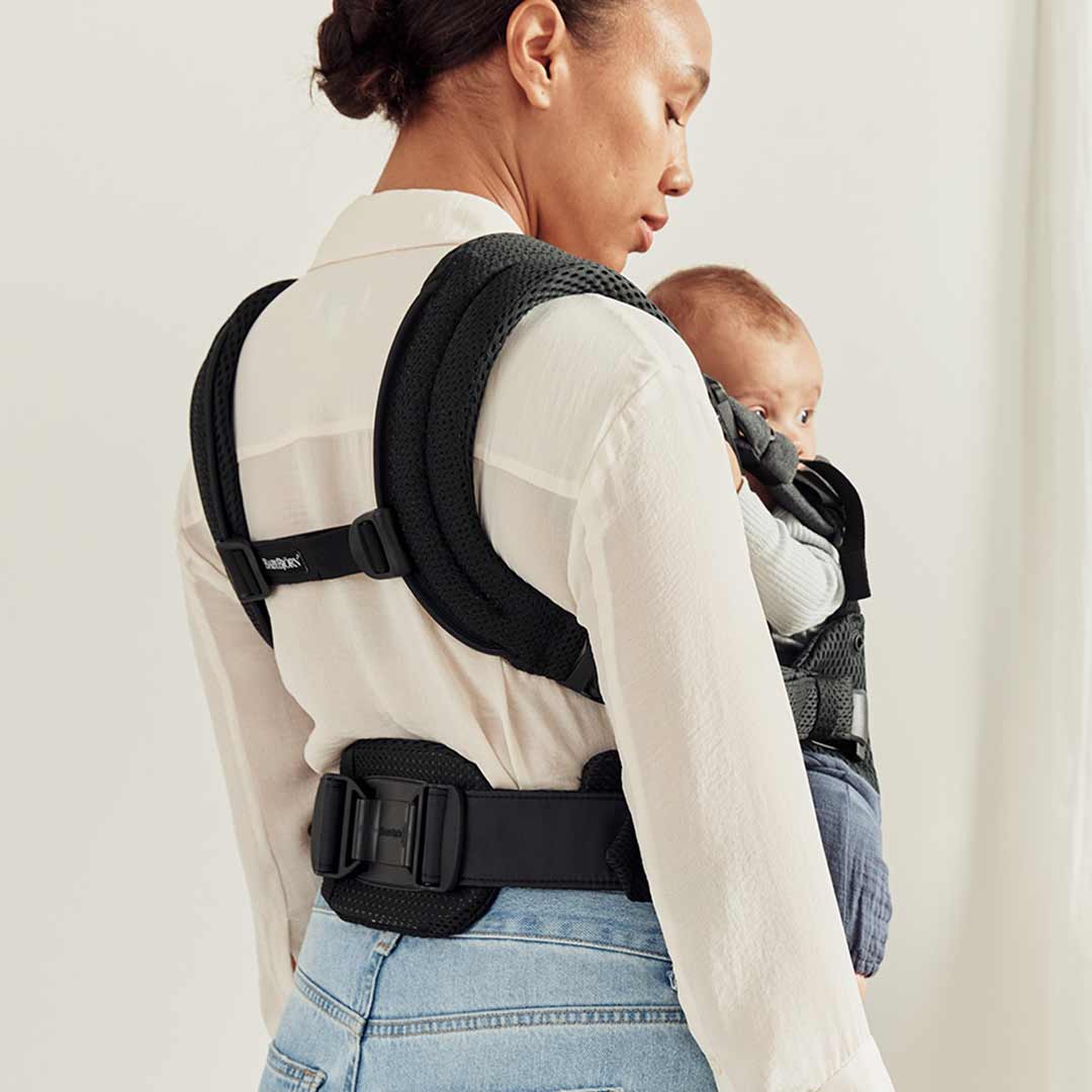 BabyBjörn Harmony 3D Mesh/Jersey Baby Carrier - Black - Image 4