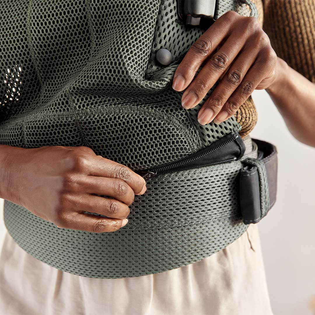 BabyBjörn Harmony Baby Carrier - Dark Green - 3D Mesh - Image 3