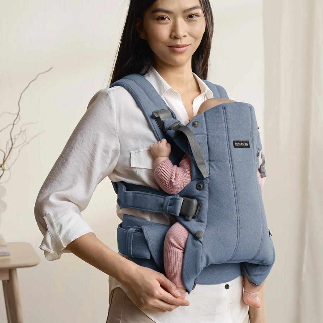 BabyBjorn Harmony Woven Melange - Blue - Image 10