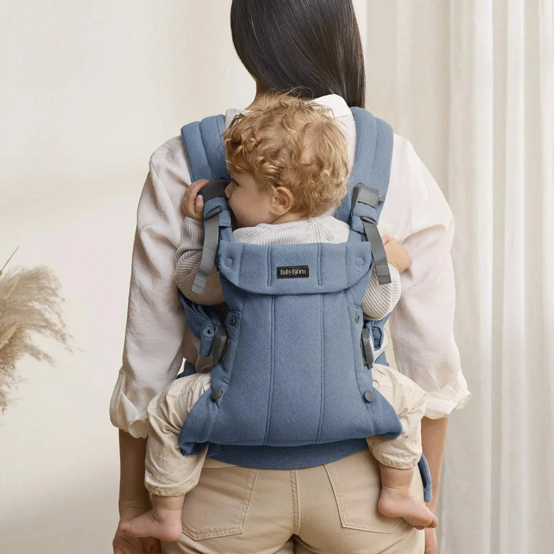 BabyBjorn Harmony Woven Melange - Blue - Image 5