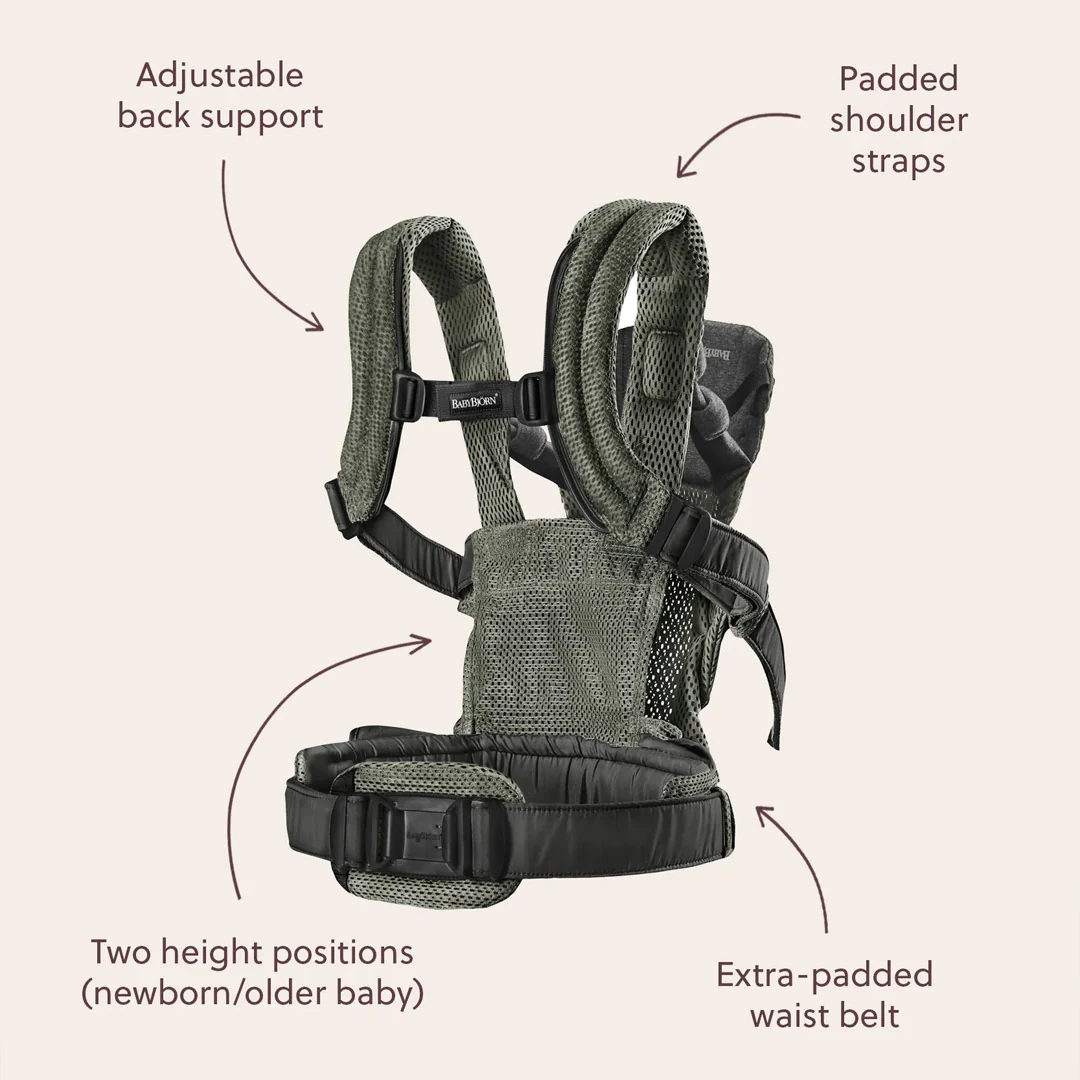 BabyBjorn Harmony Woven Melange - Light Beige - Image 3