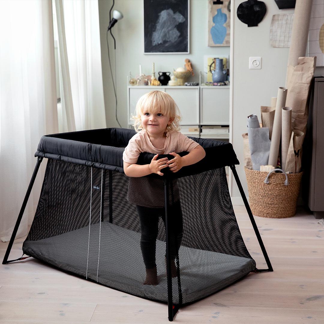 BabyBjorn Travel Cot Light - Black - Image 5