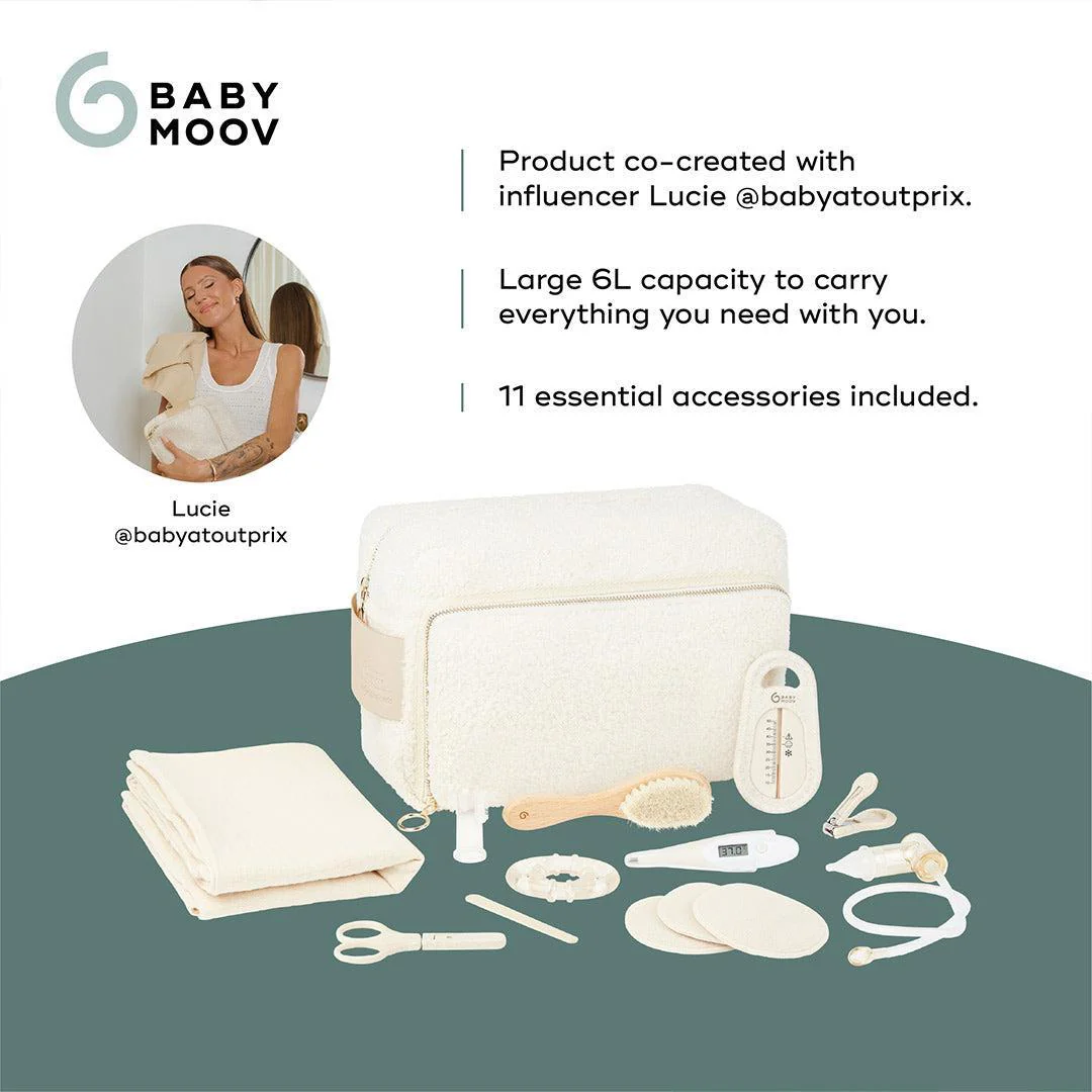 Babymoov Large Baby Toiletry Bag Kit Curl - White - Image 3
