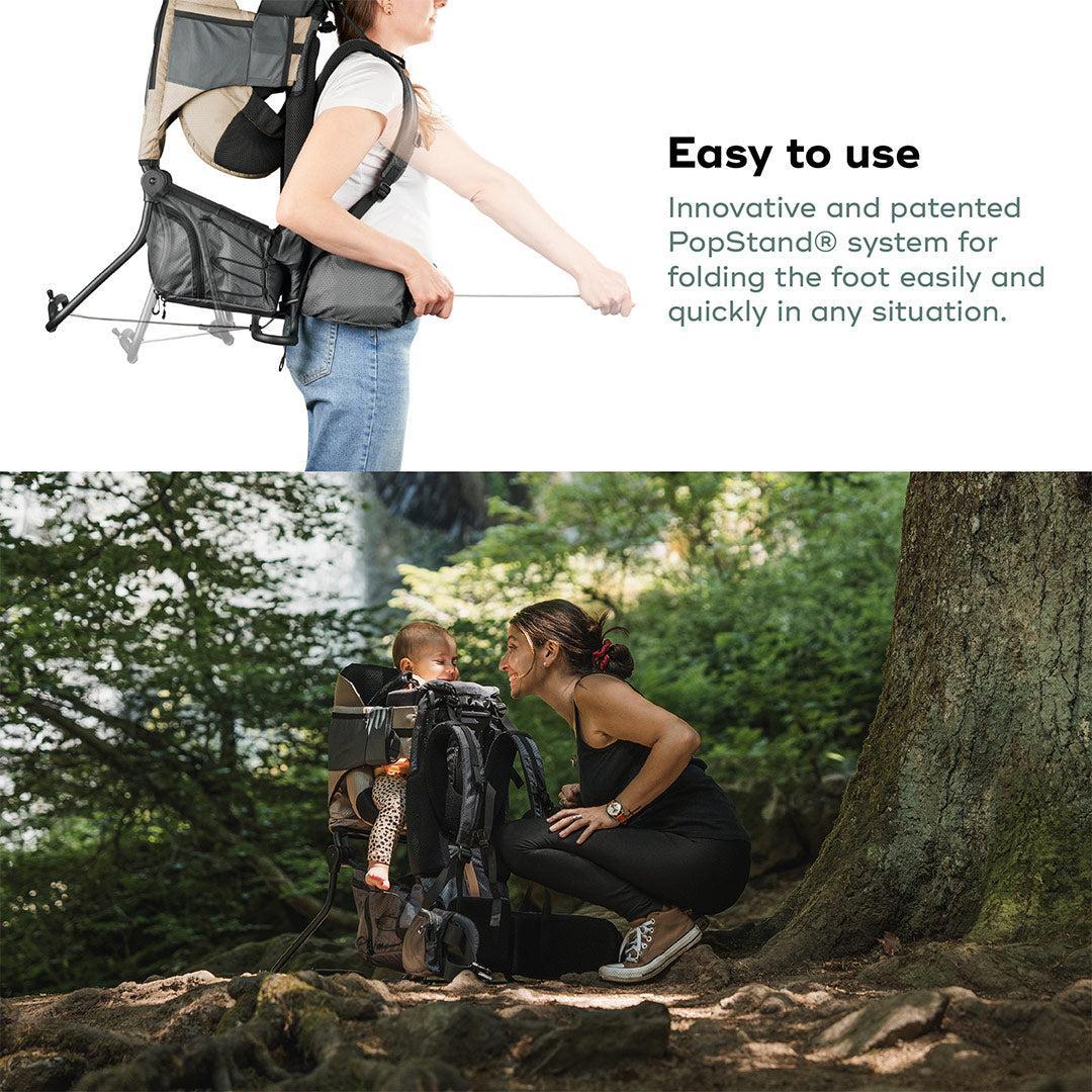 Babymoov Moov & Hike Baby Carrier & Raincover Bundle Set - Dune - Image 6