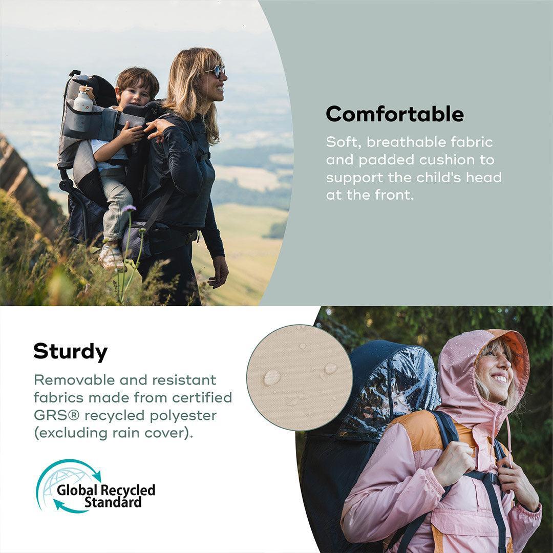 Babymoov Moov & Hike Baby Carrier & Raincover Bundle Set - Dune - Image 8