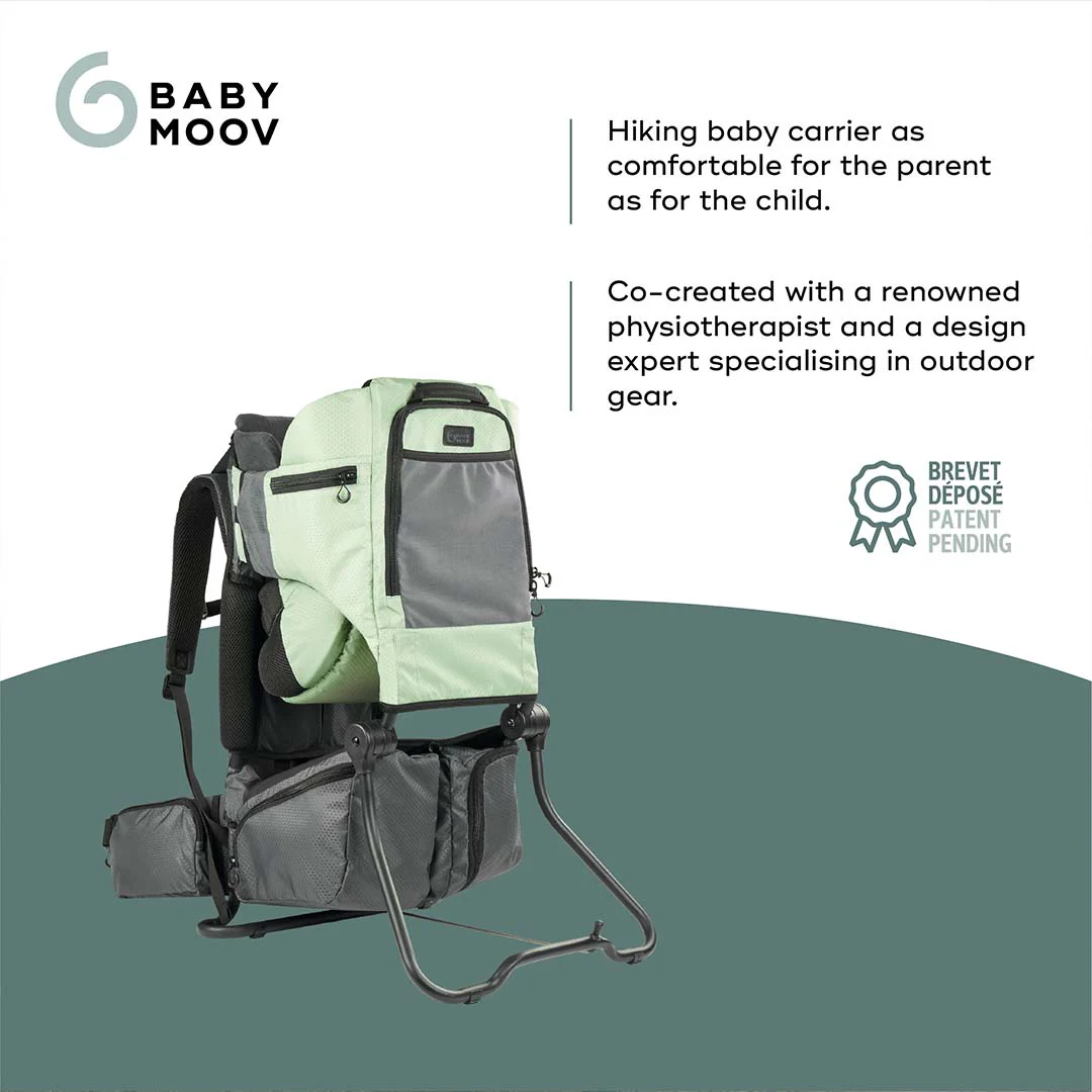 Babymoov Moov & Hike Baby Carrier - Sage Green - Image 4