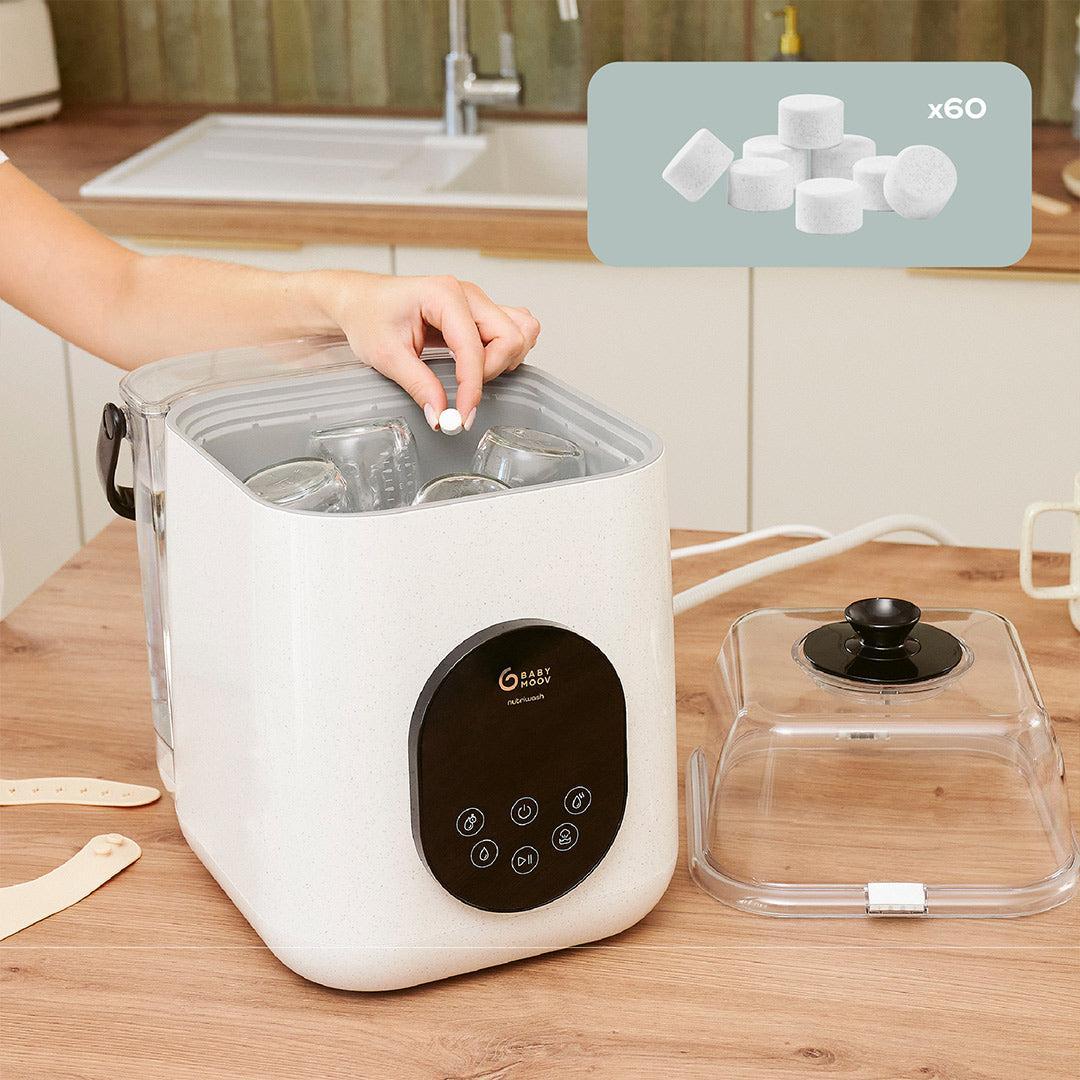 Babymoov NutriWash 4 in 1 Bottle Washer, Steriliser, Dryer & Storer - Mineral Beige - Image 7