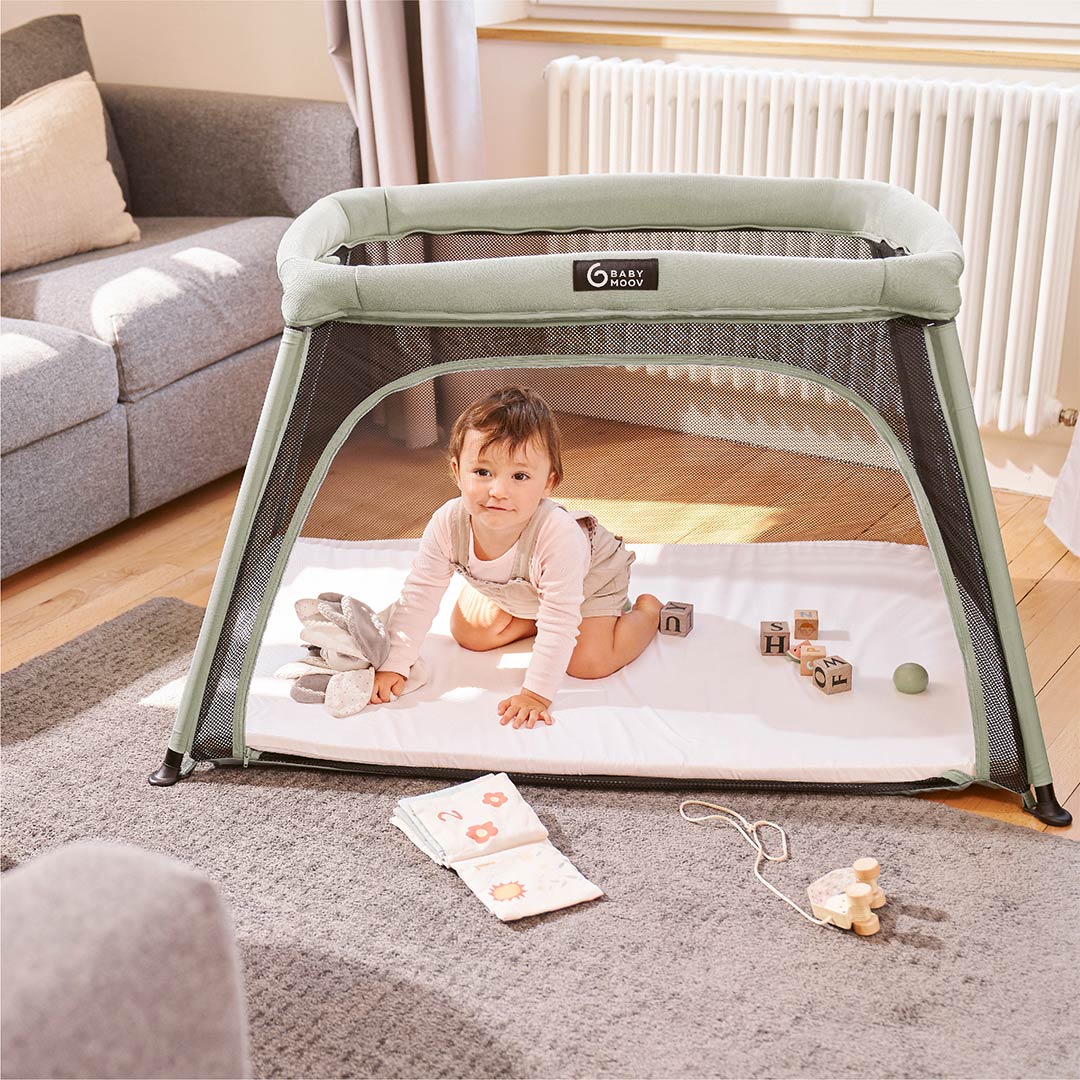 Babymoov Travel Cot 3 in 1 Moov & Comfy - Sage - Image 6