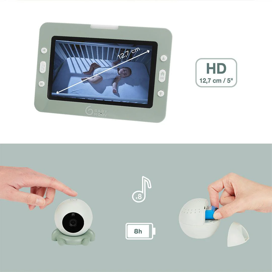 babymoov YOO Go Plus 5" HD Video Monitor - Green - Image 8