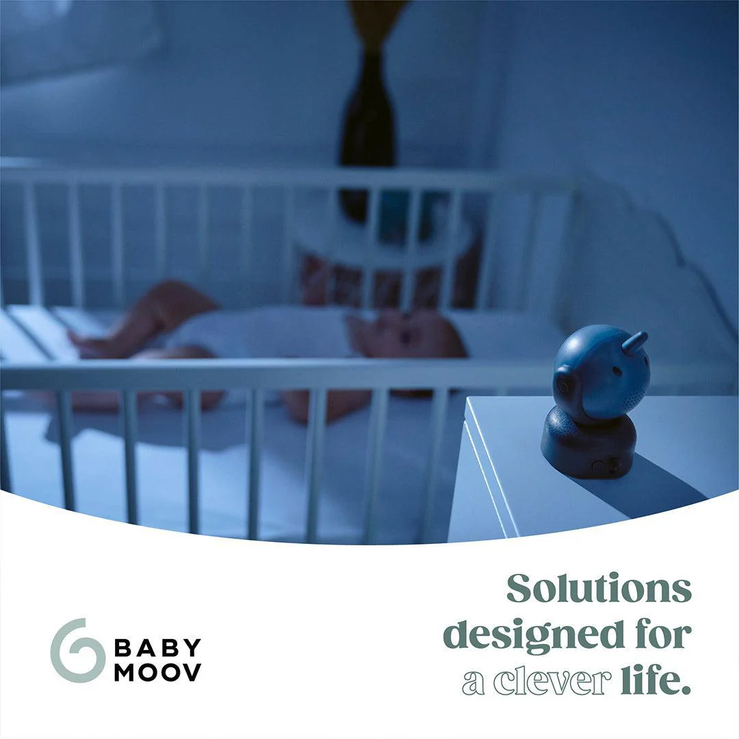 Babymoov YOO MASTER PLUS HD Motorised video babymonitor, screen 5" - Blue - Image 10