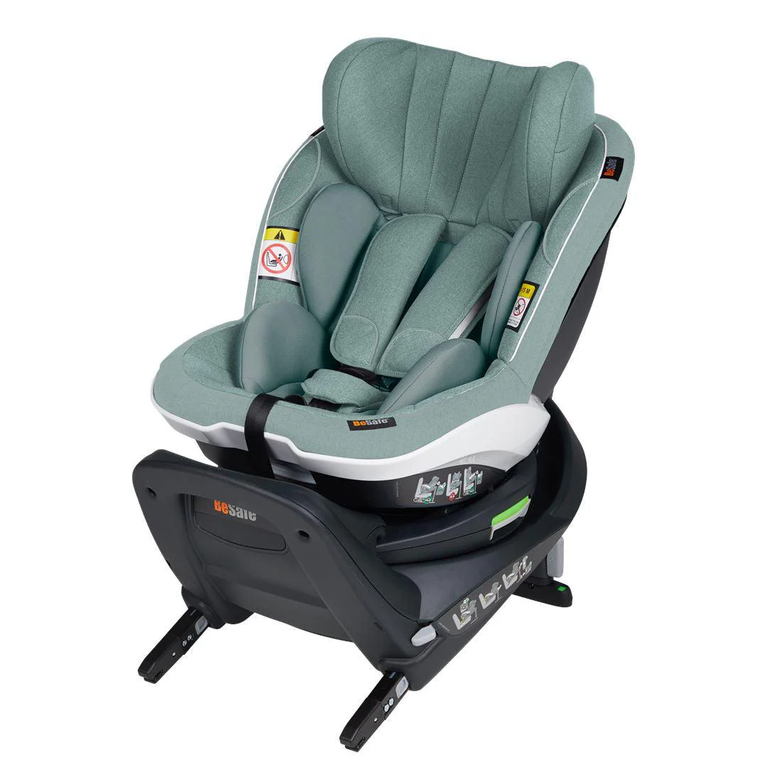 BeSafe iZi Turn i-Size Car Seat - Sea Green Melange - Image 5