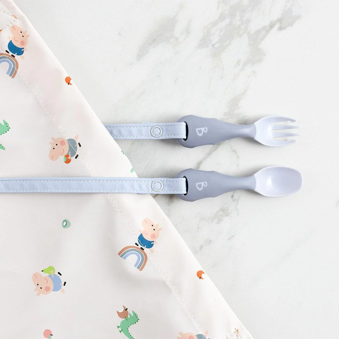 Bibado Handi No Drop Baby Cutlery - Mist - Image 3