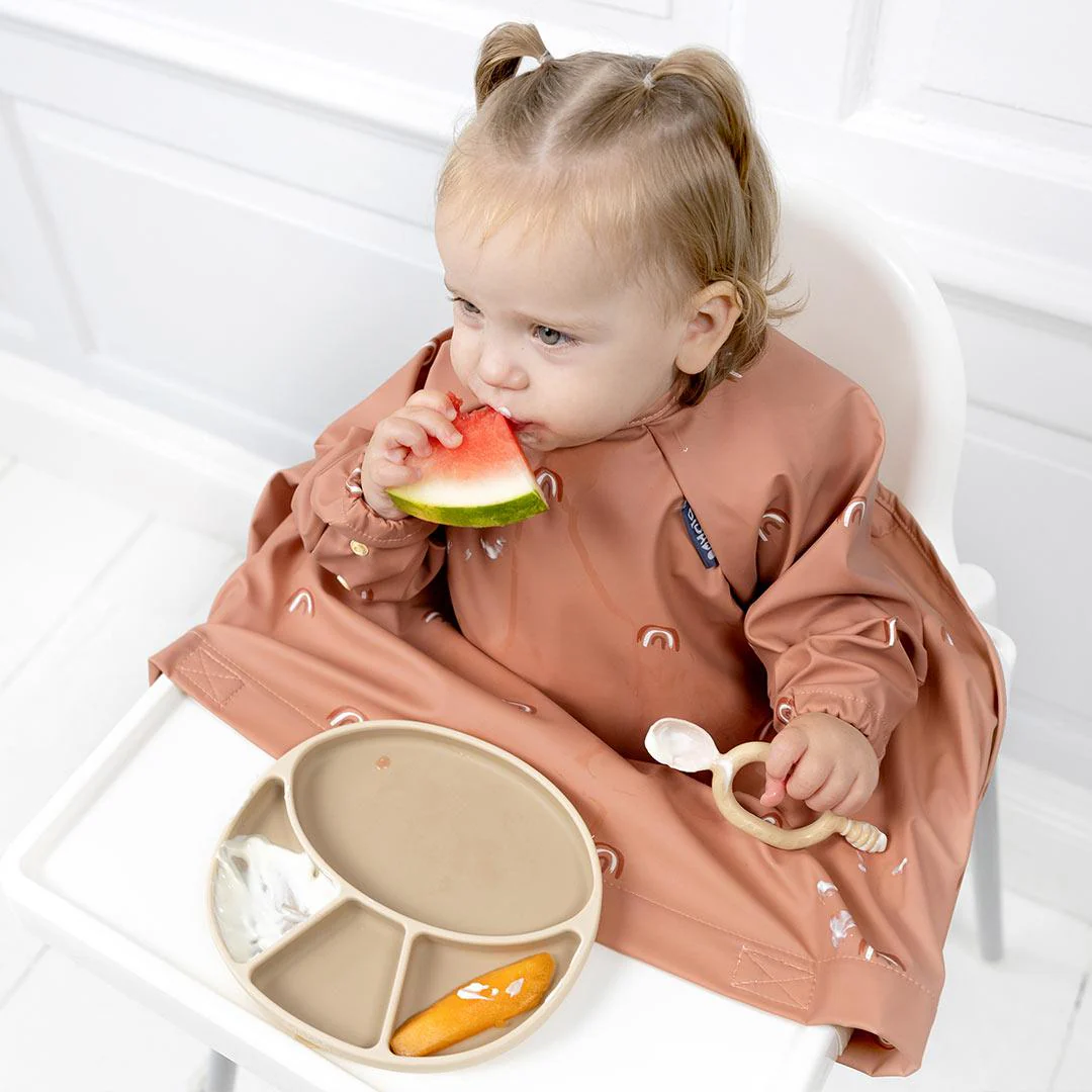 Bibado Long Sleeve Coverall Weaning Bib - Chasing Rainbows - Image 5