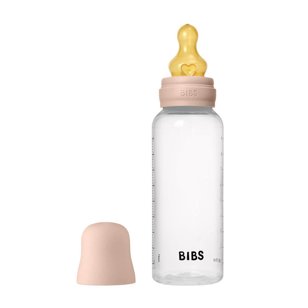 BIBS Medium Flow Baby Bottle Latex 1 Pack - Blush - Image 6