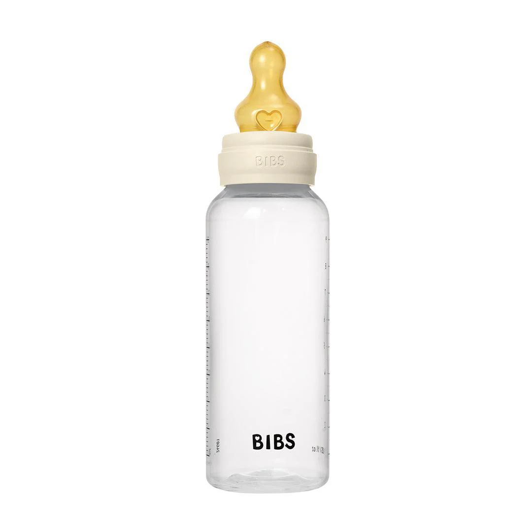 BIBS Medium Flow Baby Bottle Latex 1 Pack - Ivory - Image 4