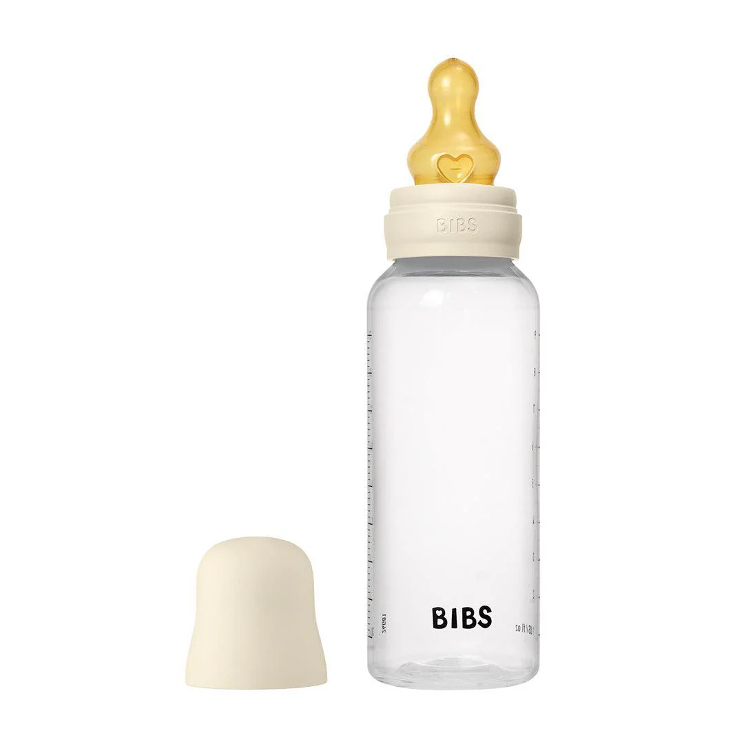 BIBS Medium Flow Baby Bottle Latex 1 Pack - Ivory - Image 6