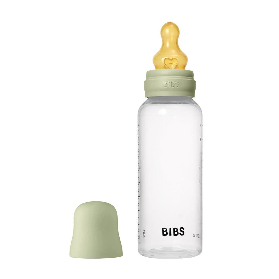 BIBS Medium Flow Baby Bottle Latex 1 Pack - Sage - Image 6